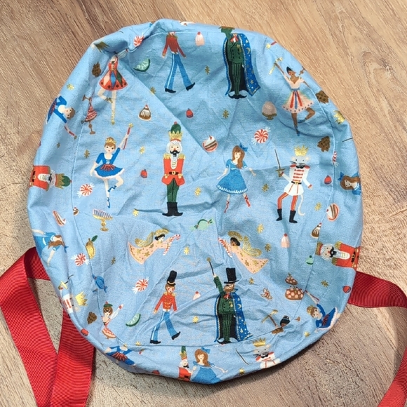 2 Colorful Scrub Caps With Drawstring And Grossgrain Ribbon Tie - Picture 4 of 5